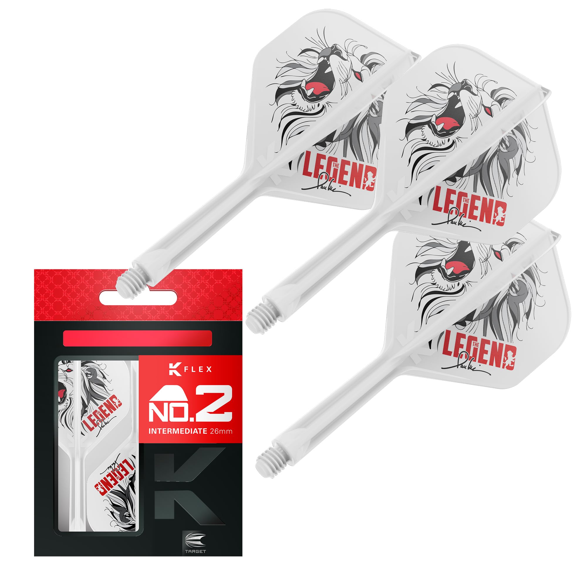 

Target Japan THE LEGEND FLIGHT PAUL Набор аксессуаров для дартса Lion Pack THE K-FLEX K-Flex LIM, Дизайн, 3, (K-FLEX LEGEND) (26 мм стандартный) белый