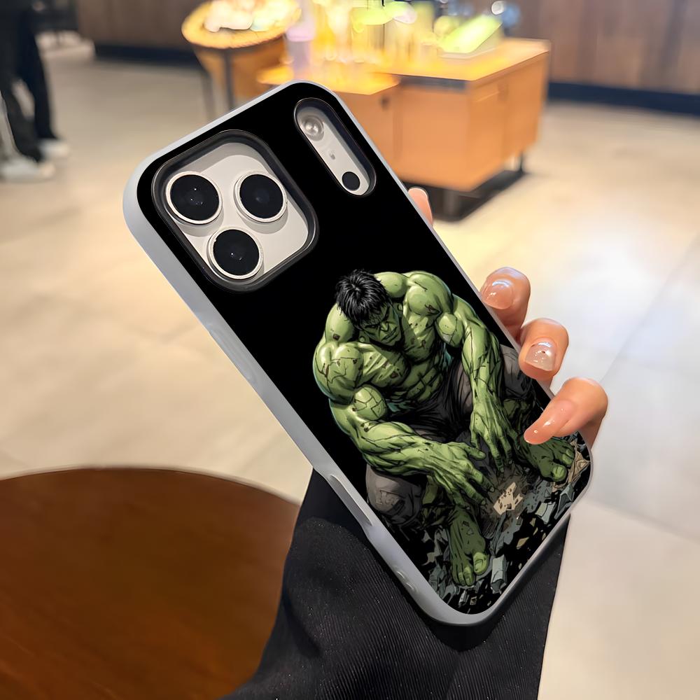 Superhero H-Hulk Phone Case For IPhone 17 Air 16 E 15 14 Plus 13 12 11 Pro Max Jelly 2 In 1 Protective Case
