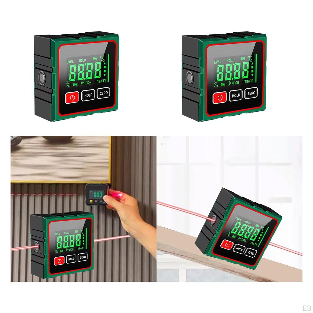 Digital Angle Finder Gauge Portable Inclinometer for Carpenters Home 2 sided Magnetic
