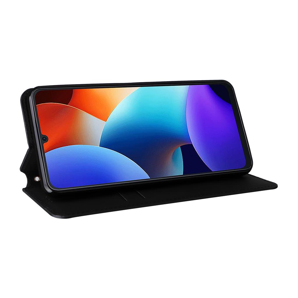 For Blackview Color 8 Magnetic Closure Phone Case Rhombus Imprinted Wallet Card Holder Cover