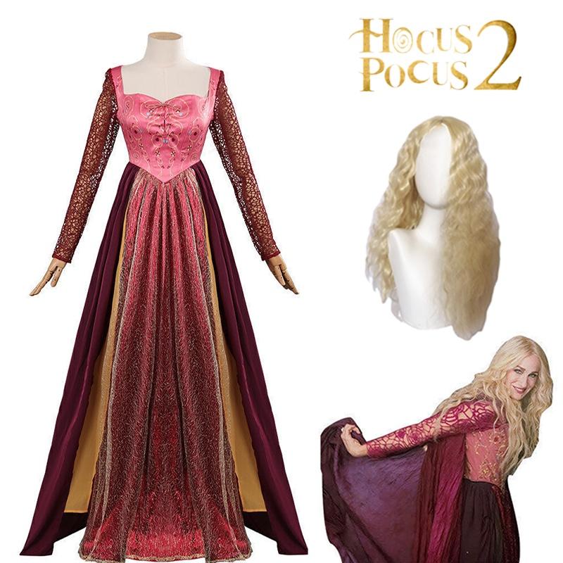 Pocus Sarah Hocus Sanderson Cosplay Costume Wig Winifred Mary Halloween Carnival