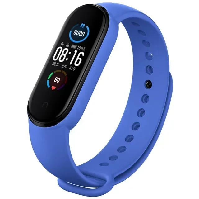 Watch Straps For Mi Band 7 6 5 4 3 Wristband Silicone Bracelet Wrist Straps MiBand 3/4 Band5 Band6 Smartwatch Accessories