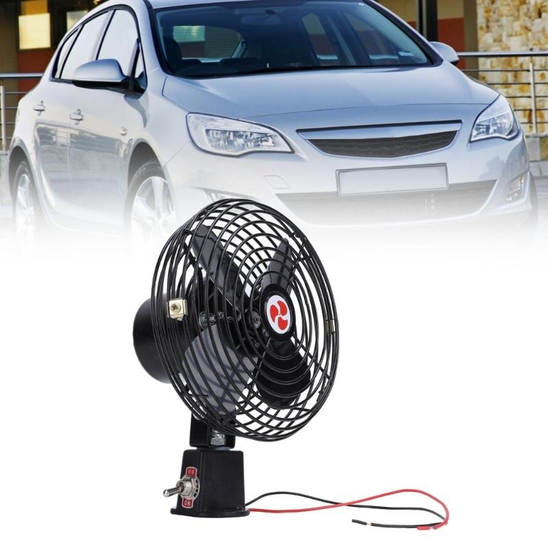 Energy Efficient 6 Inch Auto Cooling Fan 2 Speed Settings Low Power Consumption Design For Cars Trucks Marine Vehicles