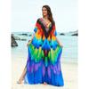 Summer Women's Dress Plus Size Printed Beach Cover-up Loose Holiday Sunscreen Bikini Cover-ups