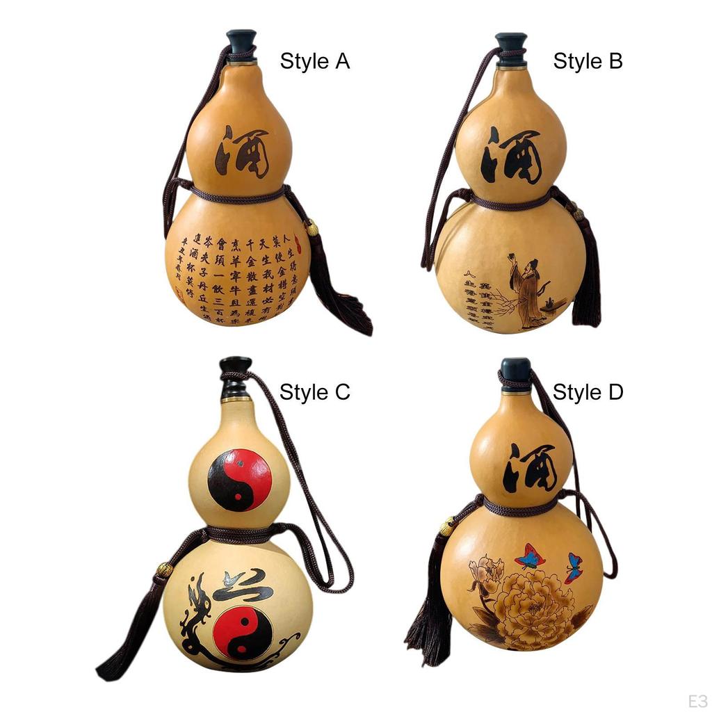 150ml Gourd Water Bottle Drink with Lid Desktop Decoration Kettle Photography Props Pendant