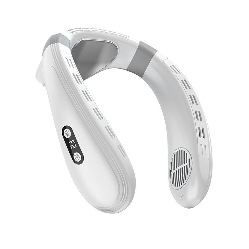 

Новый портативный шейный вентилятор 5200 мАч Кондиционер для шеи Перезаряжаемый полупроводниковый охлаждающий вентилятор Уличный персональный вентилятор Носимый охладитель белый