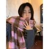 Thickened warm scarf women's winter versatile wool scarf soft waxy lengthened new shawl sense of quality