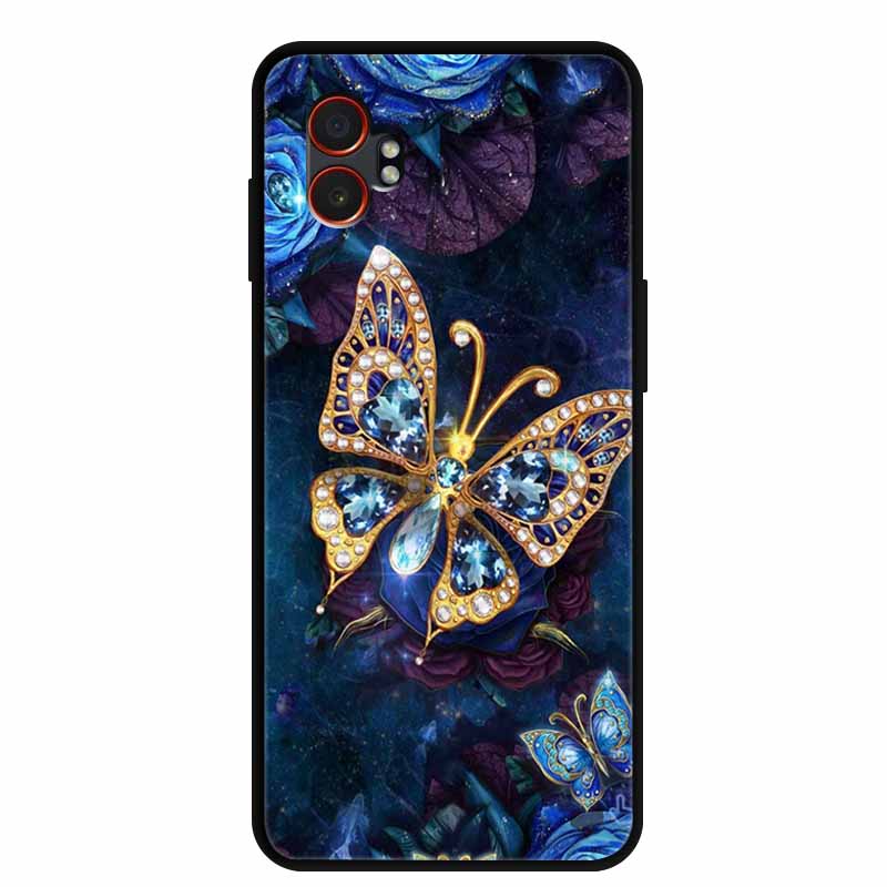 

Phone Case For Samsung Galaxy XCover7 Pro Soft Black Silicone Cases Cover for Galaxy XCover 7 Pro Case Animals Shockproof Funda For XCover7 Pro