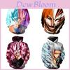 Polyester Dragon Ball Z Super Saiyan Goku Men Women Anime Pullover Hoodie**