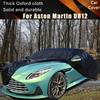 Für Aston Martin DB12 Schwarze Autoabdeckung Outdoor Wasserdicht Staubdicht Sonnenschutz Regen Schnee Schutz Dickes Oxford-Gewebe Vollständige Außenabdeckung