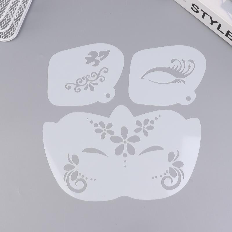 Face Paint Stencils Professional Body Art Paint Stencils Reusable For Adults Kids Easily Use Templates For Parties Makeup Tools