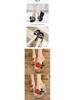 Women's Summer 2025 Floral Wedge Heel Platform Sandals - 13cm Thick Bottom, One-Strap Korean Style