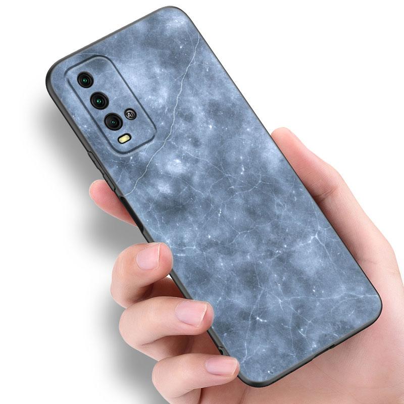 Black and White Marble Phone Case For Xiaomi Redmi Note 5 6 9T K20 K40 K50 Pro 7A 8A 9A 9C 9i 10A 10C A1 S2 Soft TPU Black Cover