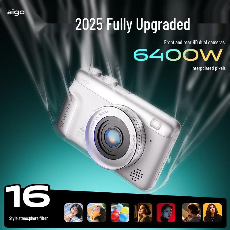 Aigo P618 HD Selfie Vlog Digital Camera (CN version)