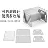 S Size Hiking Foldable Oven Charcoal BBQ Grill Portable Barbeque Camping Stove