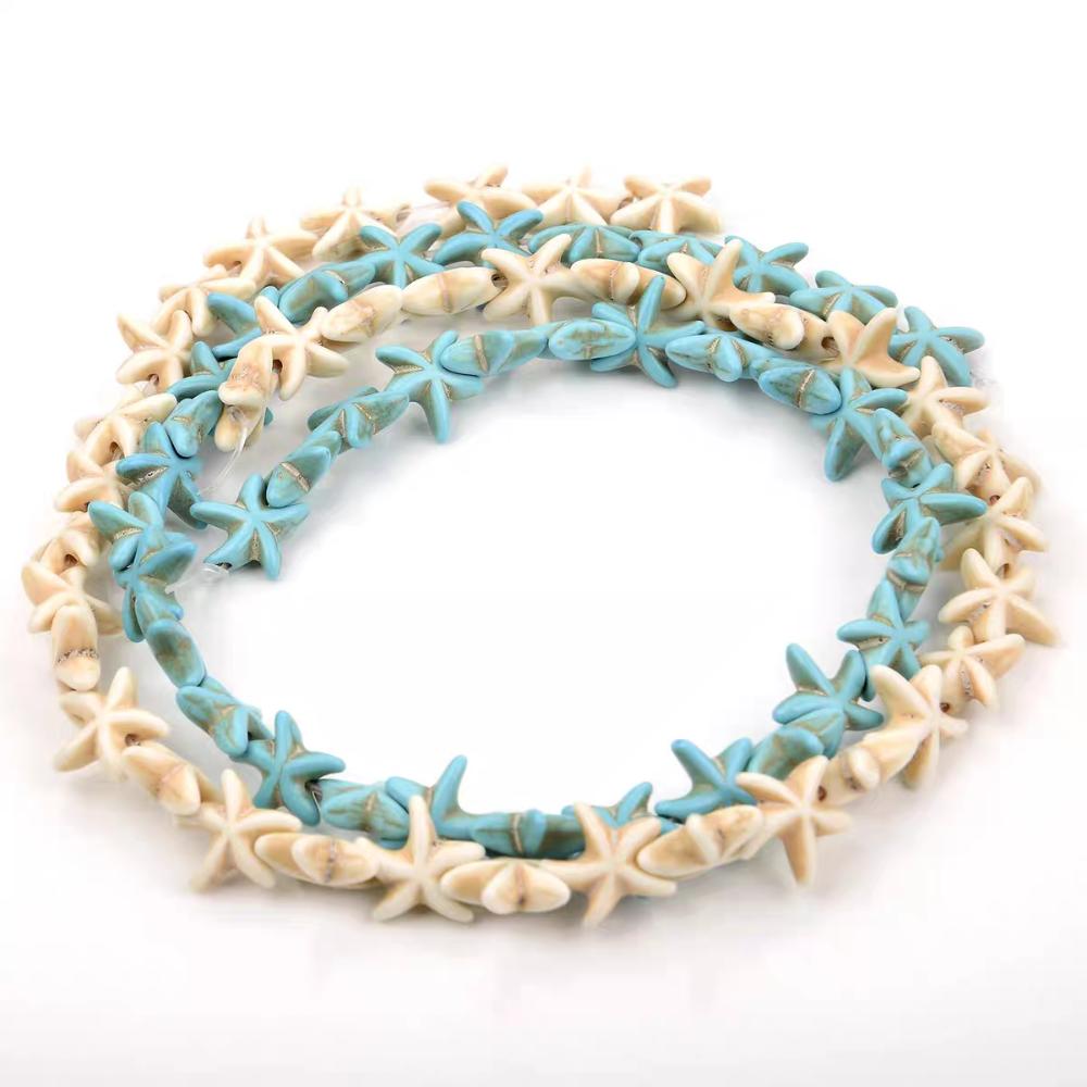 Waterproof Sea Loose Spacer Stone Beads Stone Powder DIY Anklet Accessory  Women