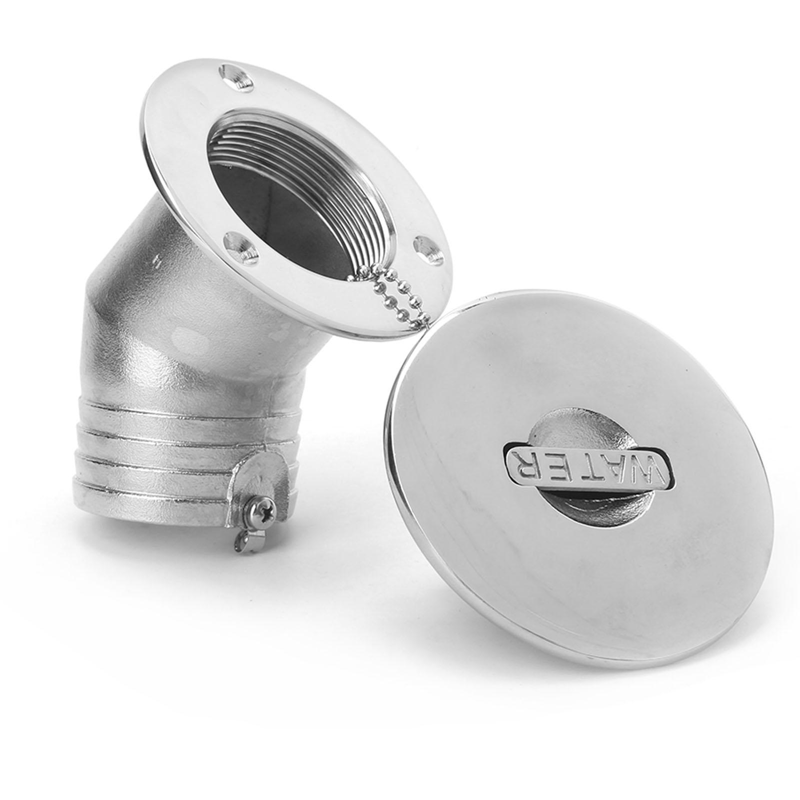 

50mm Water Inlet Port 316 Stainless Steel for Yachts Fishing Boats Speedboats Sailing RV