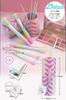 Frepice Makeup Brushes with Powder Makeup Blush Storage and Mirror (10-Piece Set) Brush, Brush, Brush, Case, Cleaner, (Pink Lemon)
