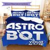 ASTRO BOT Custom Name Pattern Bedding,Quilt Set Quilt Cover Pillowcase Home Birthday Gift(1 * Duvet Cover + 2 * Pillowcase, Without Core)