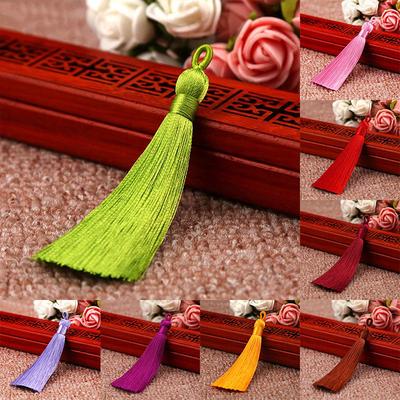 8cm Long Silk Tassel 1PC/1Pair High Quality Bohemia Style 25 Colors for Earrings DIY Crafts Bookmark Handmade Jewelry Accessories Material