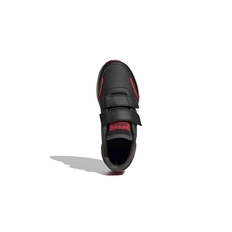 adidas Neo Vs Switch 3 Anti Slip Wear Resistant Low Top Kids' Skateboarding Shoes Black Red Children Aged 3 7 Years Old GZ1951