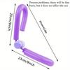 Purple Pelvic Floor Kegel Trainer, for Home Exercise. 23x10x15cm, Flocked Fabric, for Women's Health