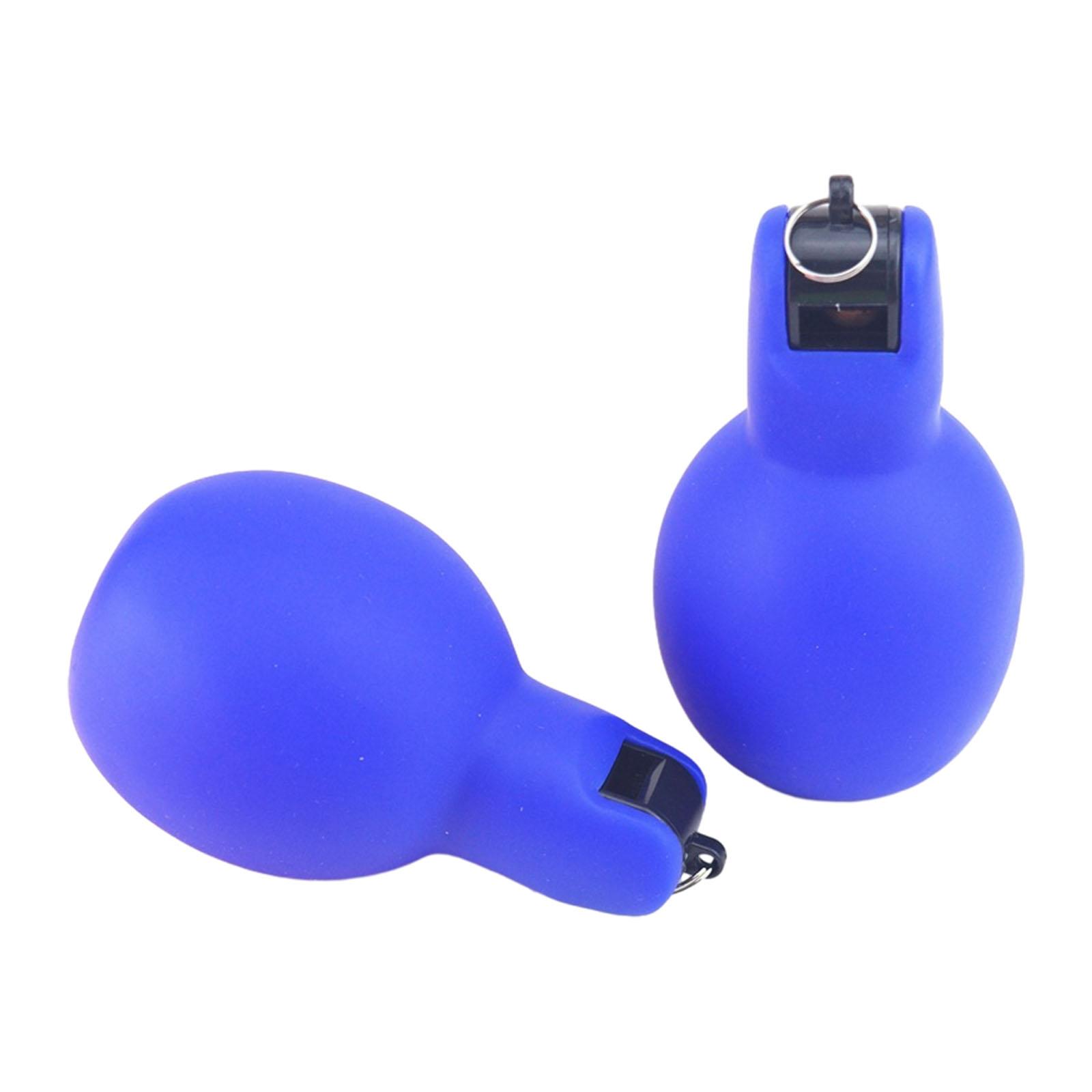 

2Pcs Hand Squeeze Whistles Lightweight Manual Loud Coaches Whistles for Football Referees Basketball Home School Coaches синій