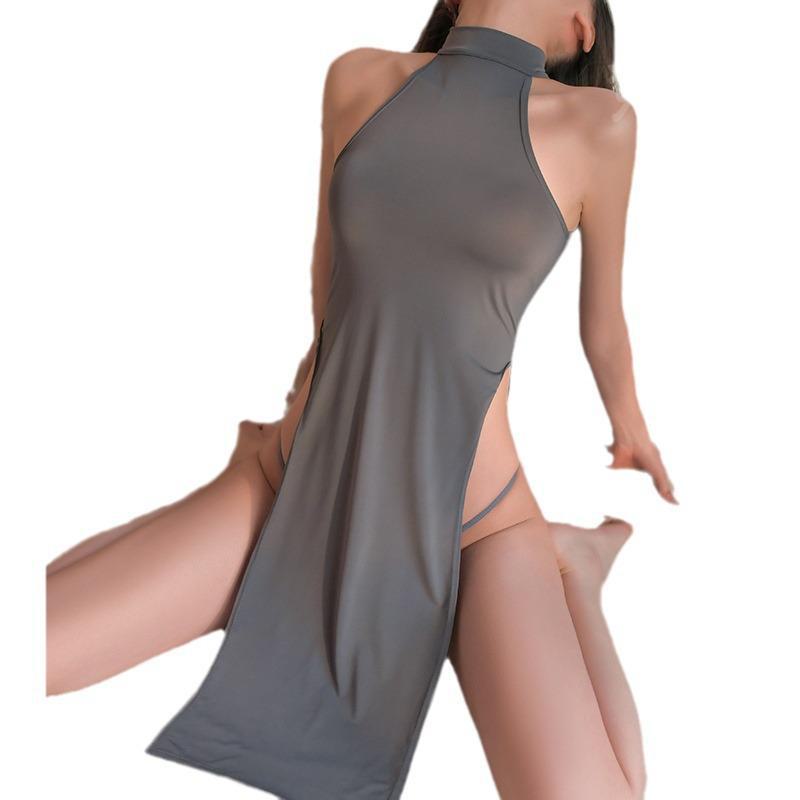 Sultry Slit Long Skirt Cheongsam Lingerie