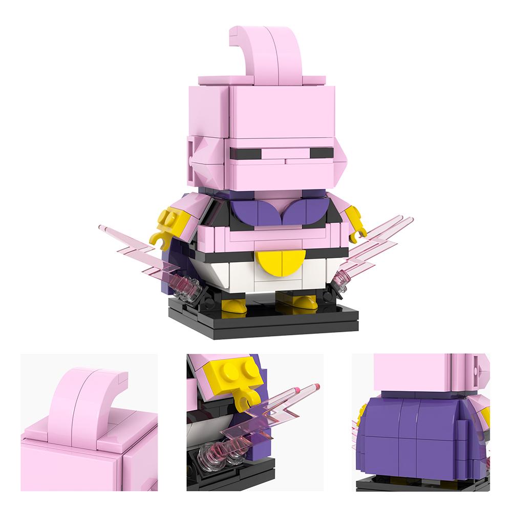 MOOXI Anime Series MOC Bricks BrickHeaded Figure Loong DIY Adult Building Blocks Set Model Kids Education Toys For Children Gift