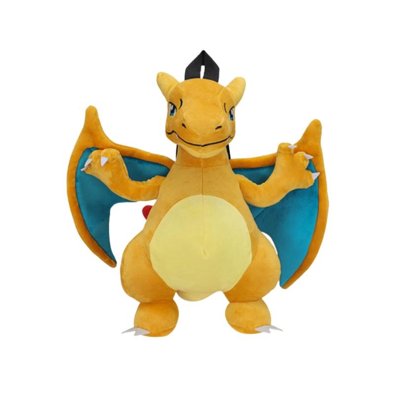 

Cute Cartoon Backpack With Gengui And Charizard For Kids, Plush Toy Bag For Kindergarten