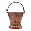 Steel Copper Hammered Design Antique Dark Tone Bucket, Serveware & Tableware for Home, Hotel & Restaurants, Volume-300 ML, Set of 2