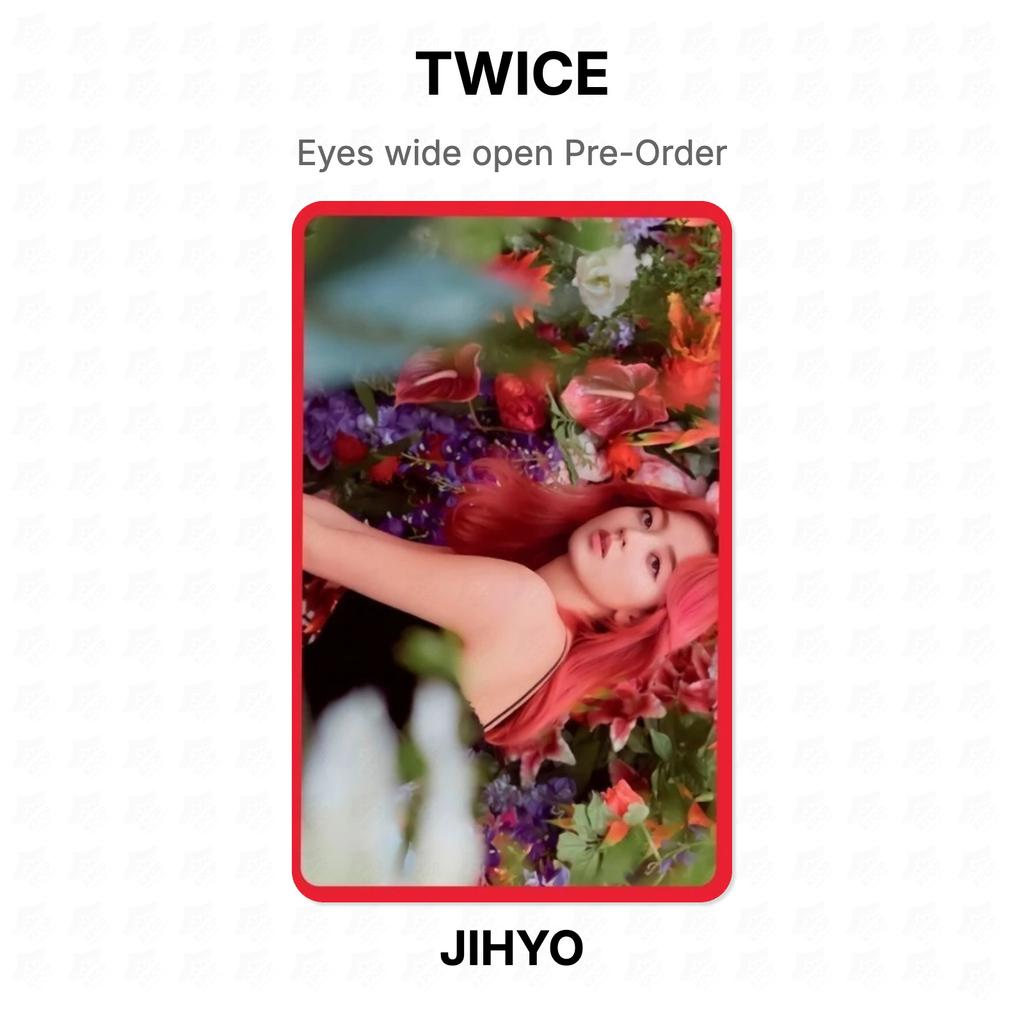 TWICE Eyes wide open Pre-Order Official Photocard