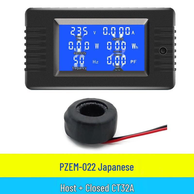 Peacefair AC Digital Power Tester: Multifunction Voltage, Current, Power, Frequency, and Energy Meter.