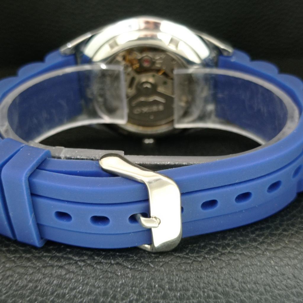 VINTAGE REFURBISHED SEIKO 5 AUTOMATIC 6309A JAPAN MENS BLUE DIAL WATCH a444453-1