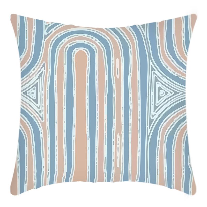 

Новая винтажная наволочка с синим принтом и буквенным принтом, наволочка для домашней диванной подушки 45 * 45Cm pillowcase