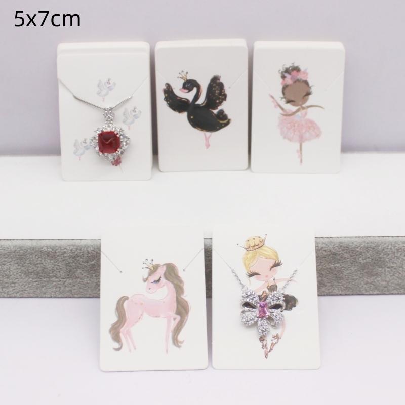 100pcs 5.1x6.3/6x9/7x9/5x7/5x5/5x4cm Mixed Earring Necklace Cards