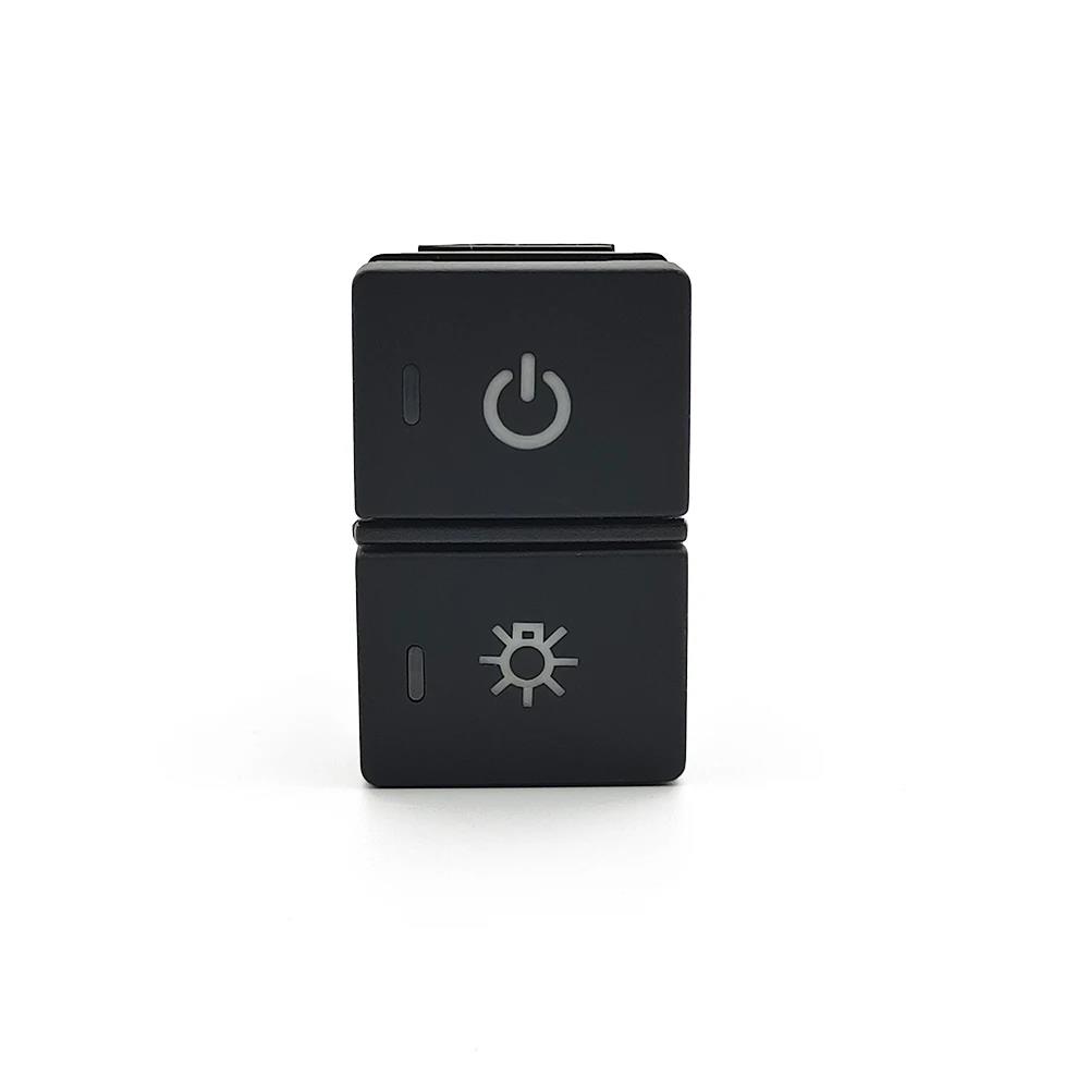 1Pc for Honda CRV URV AVANCIER CITY Dual Key Switch LED DRL Fog Light Radar Power On Off Camera Switch Button with Wire
