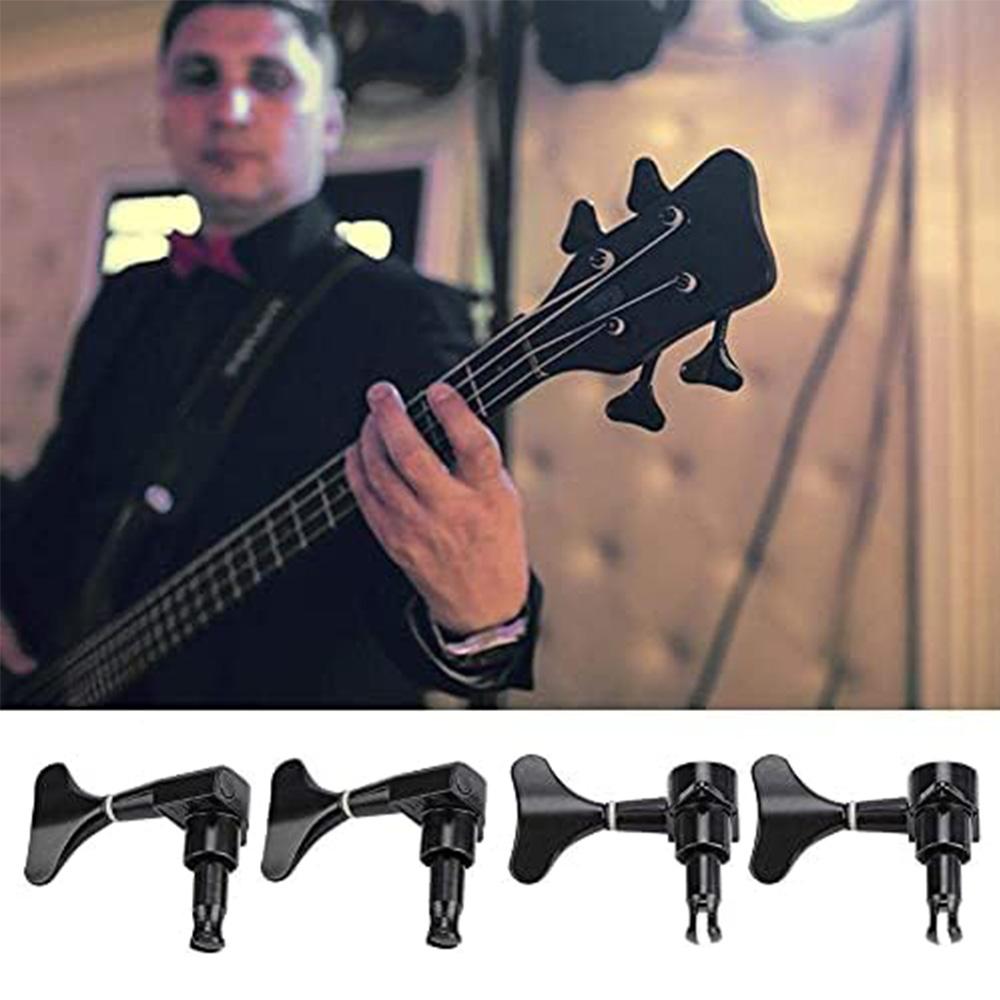 2L+2R Electric Bass Machine Heads for Precision Bass and Jazz Bass Black Replace