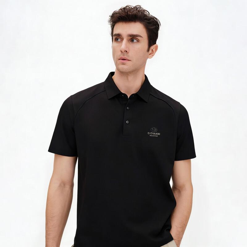 GIOVANNI VALENTINO Men's Cool-Touch Quick-Dry Polo Shirt