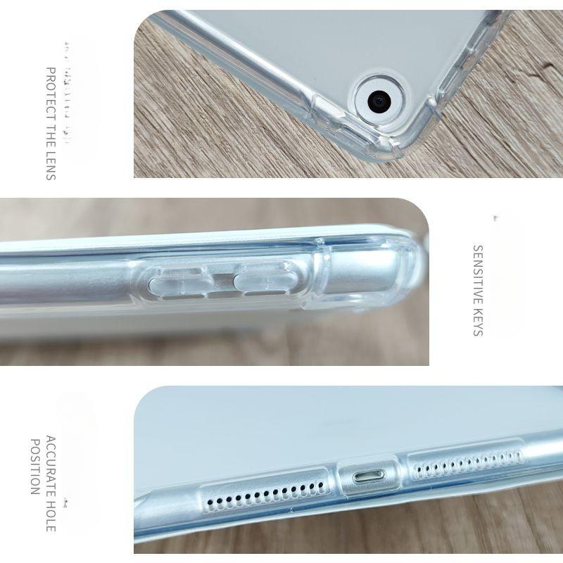 Für iPad Air6 Hülle Niedliches Lustiges Tiermuster iPad Dreifach faltbare TPU Hülle für gen9 gen8 gen7 10.2 2018/17 6. 5. 9.7 mit Stifthalter