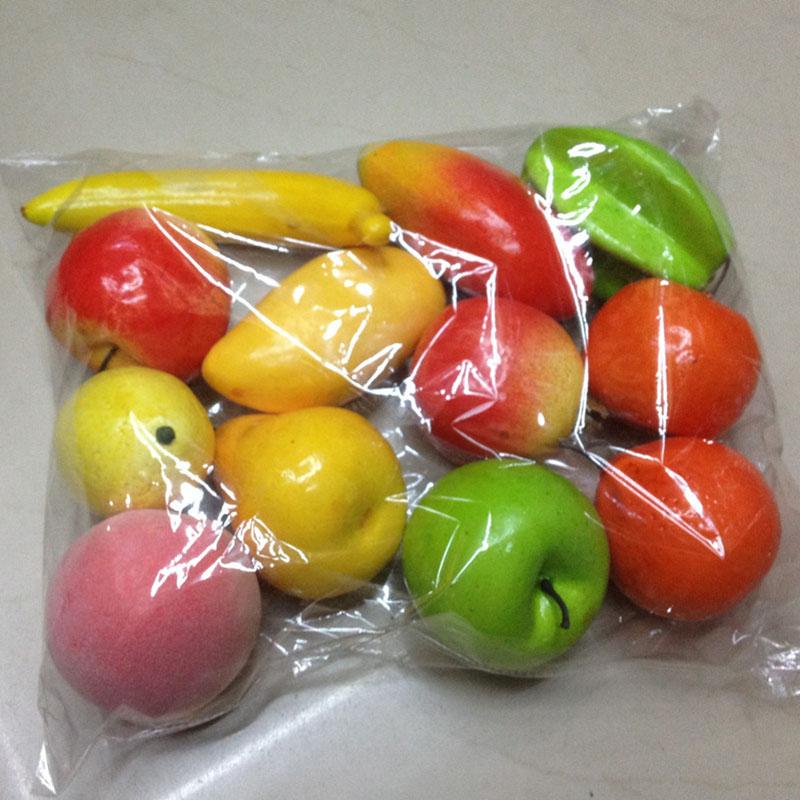 Fake Fruit 9cm Plastic Simulation Fruit and Vegetable Food Photography Props Apple Carrot Lemon Early Education Model Crafts