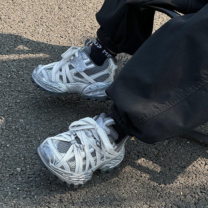 Children's Sports Shoes 2025 Autumn New Classmates Dirty Shoes Boys Shoes Mesh Casual Breathable Girls Dad Shoes
