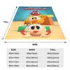 Where's Chicky Cartoon Blanket Flannel Printed Cute Chick Multi-function Super Warm Throw Blankets for Home Travel Rug Piece