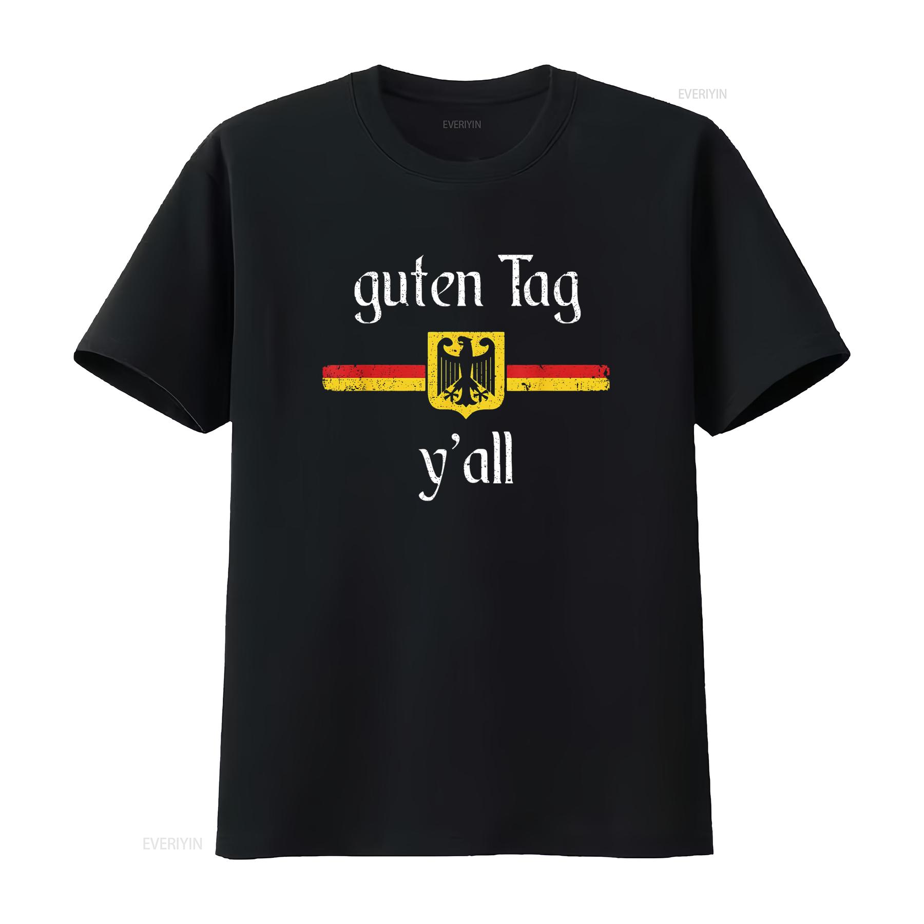 

Mens Oktoberfest German Flag Eagle Prost Guten Tag Y all T Shirt Black Large vintage Washed designer clothes graphic streetwear 4XL