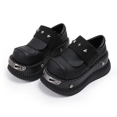 Tlusté dno Zvýšené Big Head Muffin Boty Cool Punk Malé Lodičky pro volný čas Dámské