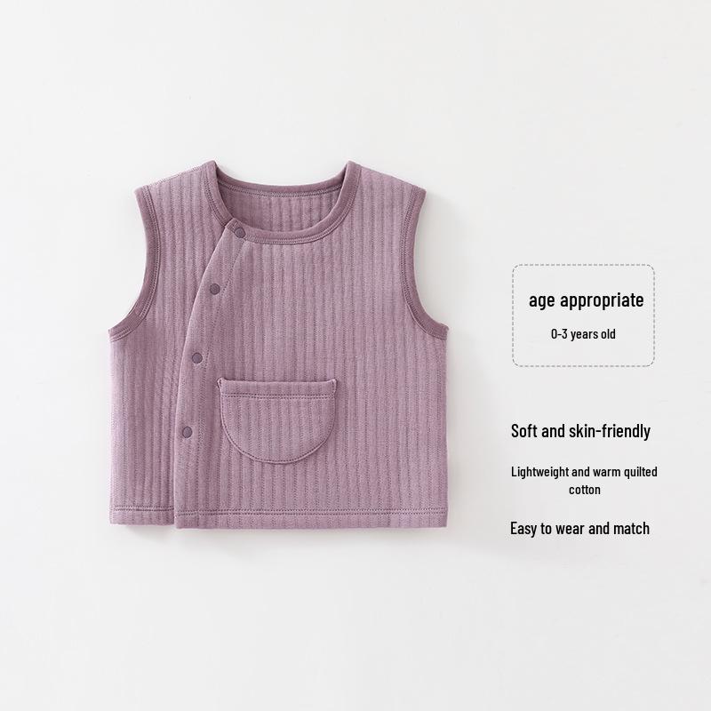 

Infant Quilted Sleeveless Jacket: Autumn/Winter Warm Vest for Boys & Girls 100 cm