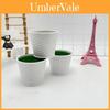 Artificial Plant Pot With Wicker Design For Home Garden Decor