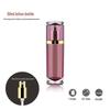 Purple Diamond Rose Kollektion: Hochwertiges, halbtransparentes Hautpflegeset aus violettem Acryl mit Creme-, Lotion- und Essenzflaschen