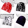Knit Lightning Pattern Hat Breathable Cap For Casual Cold Weather Accessory