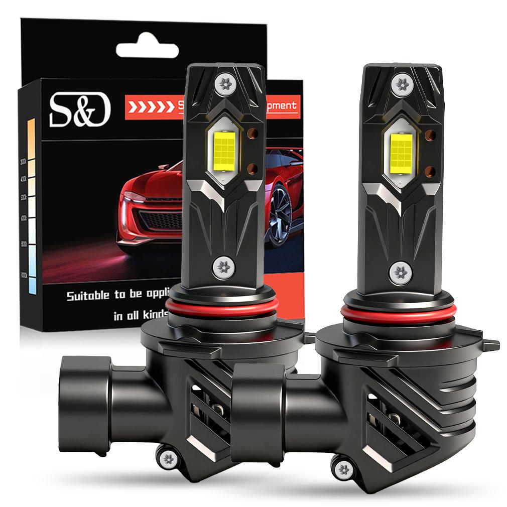 

2Pcs 40000LM H7 LED Headlight Bulbs Mini Turbo H11 LED H8 9005 HB3 9006 HB4 100W Car Fog light Hi/lo beam Headlamp Auto Plug&Play Lamp 6500K White 9006 HB4